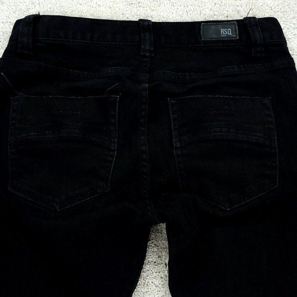RSQ Jeans Men's 29x32 Black Stretch London Skinny Tapered Denim - Picture 9 of 10